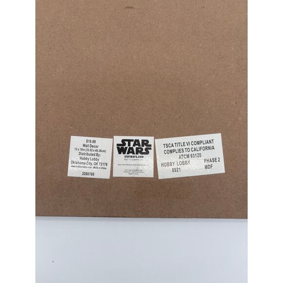 Mandalorian Wall Art Star Wars Wooden Sign Grogu Star Wars Decor - Picture 2 of 4